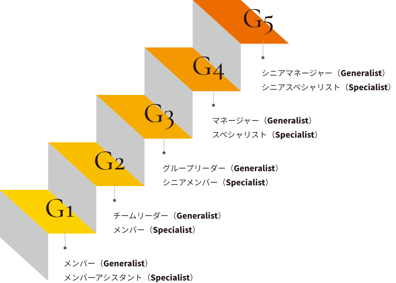 スキルランクを5 段階にグレード分け